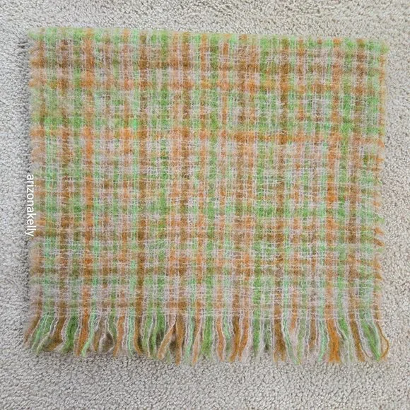 Vintage PERFECT Mohair Wool Scarf Retro London Bermuda - Picture 2 of 10